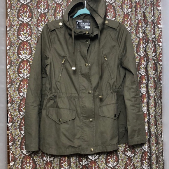 THE OUTRAGE military style hooded jacket - Picture 2 of 6
